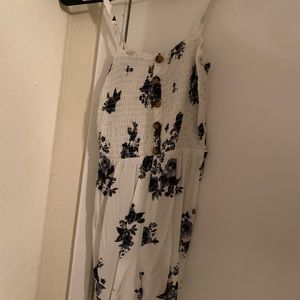 White floral romper